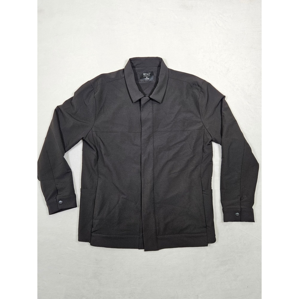 BYLT Premium Basics District Jacket Mens XL Black Tech Performance Stretch Coat